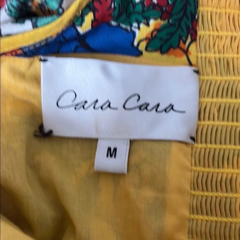 Cara Cara Yellow and Blue Casual Dress - Picture 2 of 3